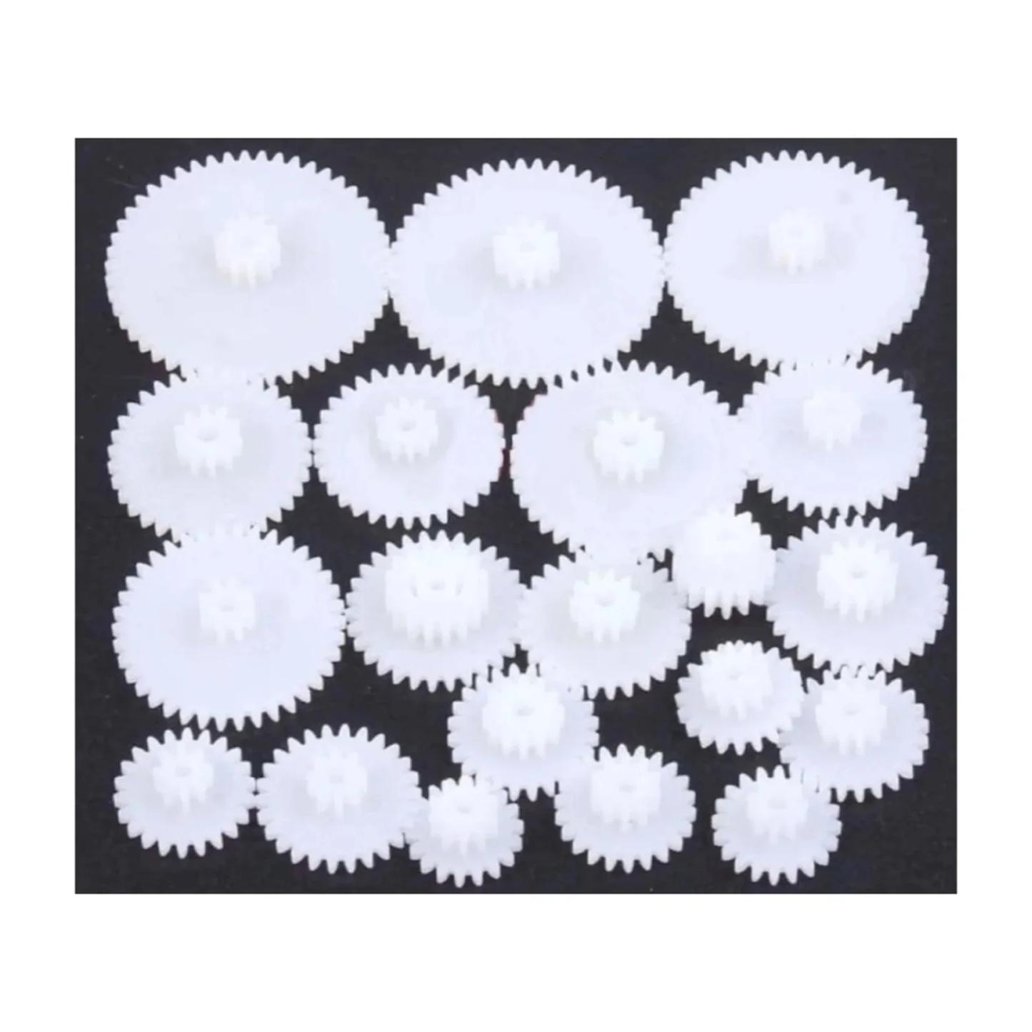 19 Sizes Double Layer Plastic Gears Robot DIY Reduction Gear Motor 16T-50T Teeth