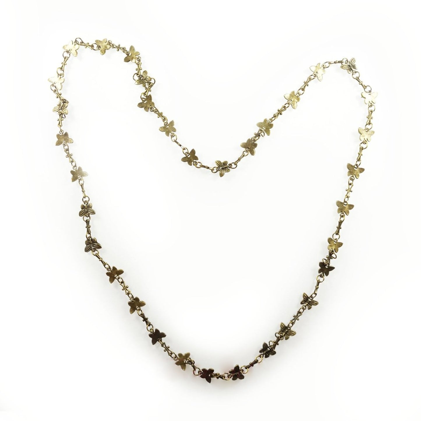 1 Metre Alloy Butterfly Chain Antique Bronze Necklace Charms 14x10mm - Main Image - Asia Sell