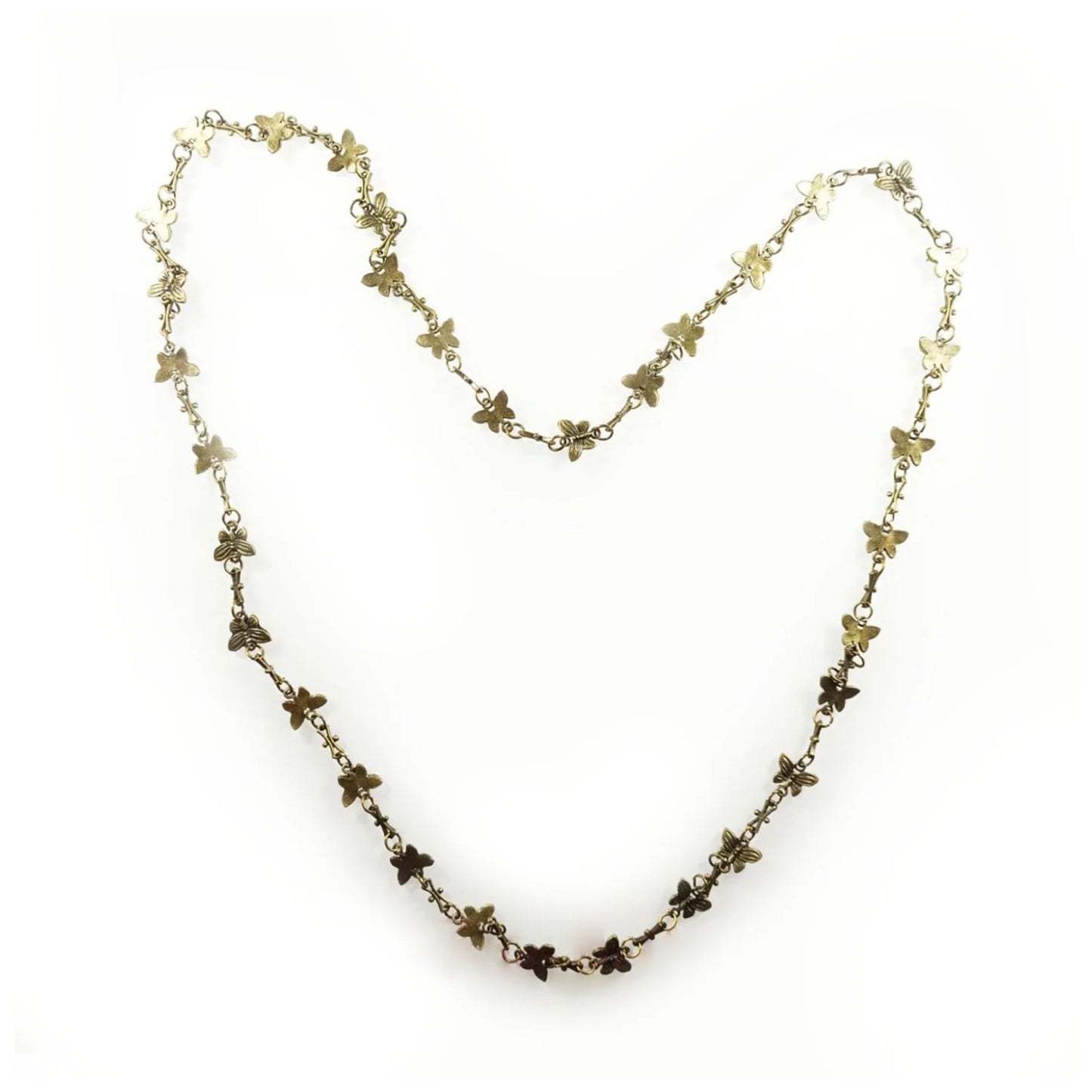 1 Metre Alloy Butterfly Chain Antique Bronze Necklace Charms 14x10mm - Main Image - Asia Sell