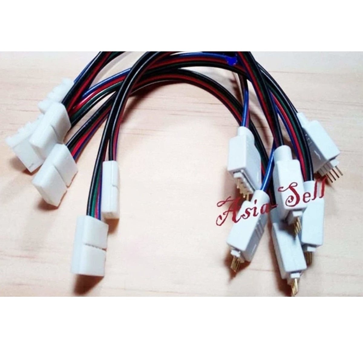 1pcs 10mm RGB Male/Female Interchangeable to Clip Joiner LED Strip Connector 10cm - - Asia Sell