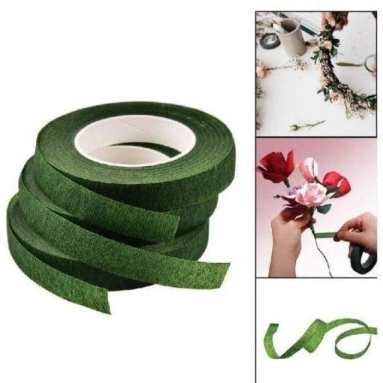 1pcs 12mm Green Parafilm Wedding Florist Flower Stem Wrap Floral Tape Waterproof Craft - - Asia Sell