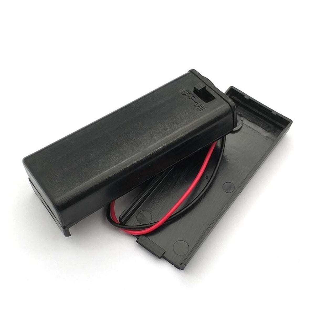 1pcs 1xAA Battery Holder Box with Case Switch and Leads 1x1.5V AA - - Asia Sell