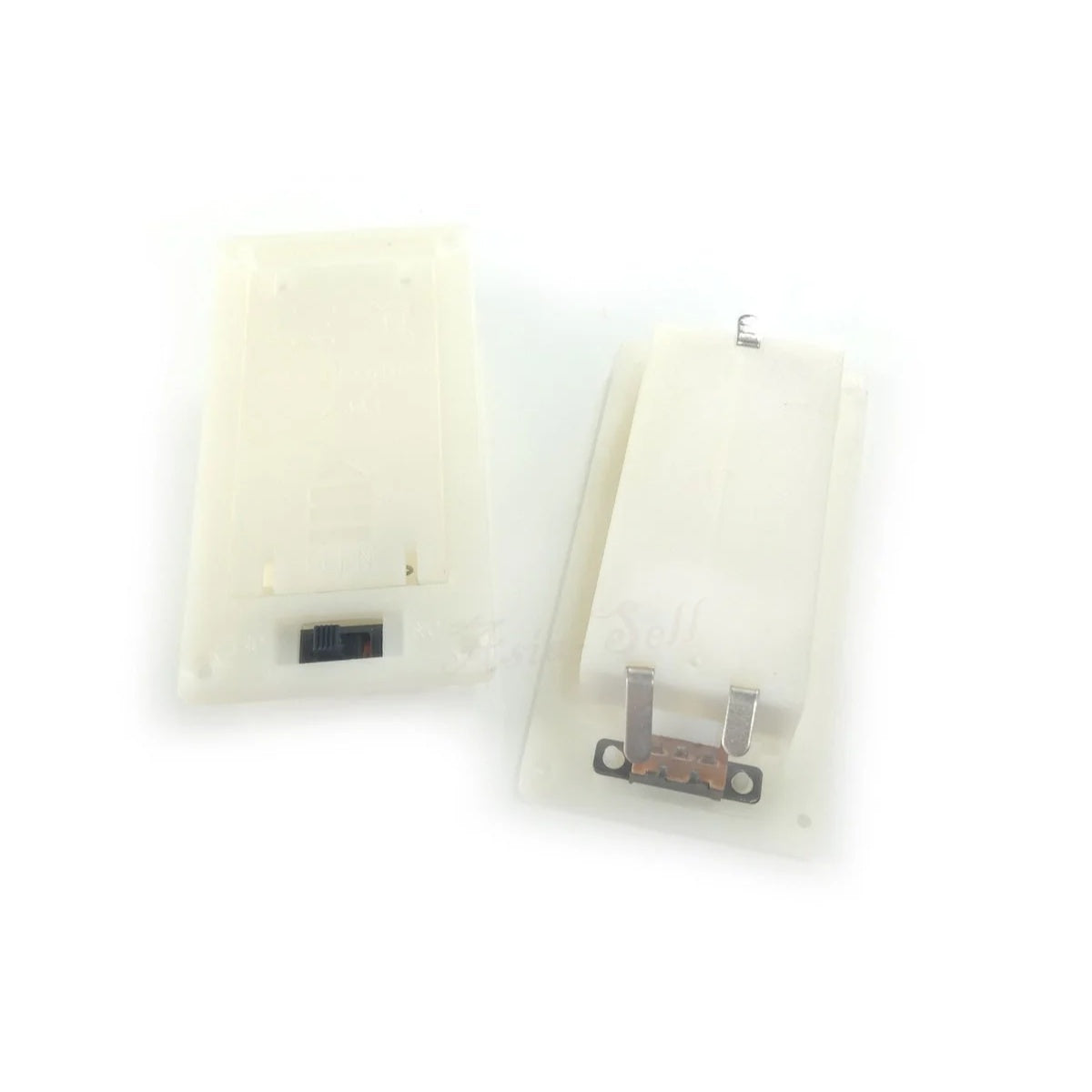 1pcs 3xAAA White Battery Holder Panel Mount Case with Tabs Switch Lid - - Asia Sell