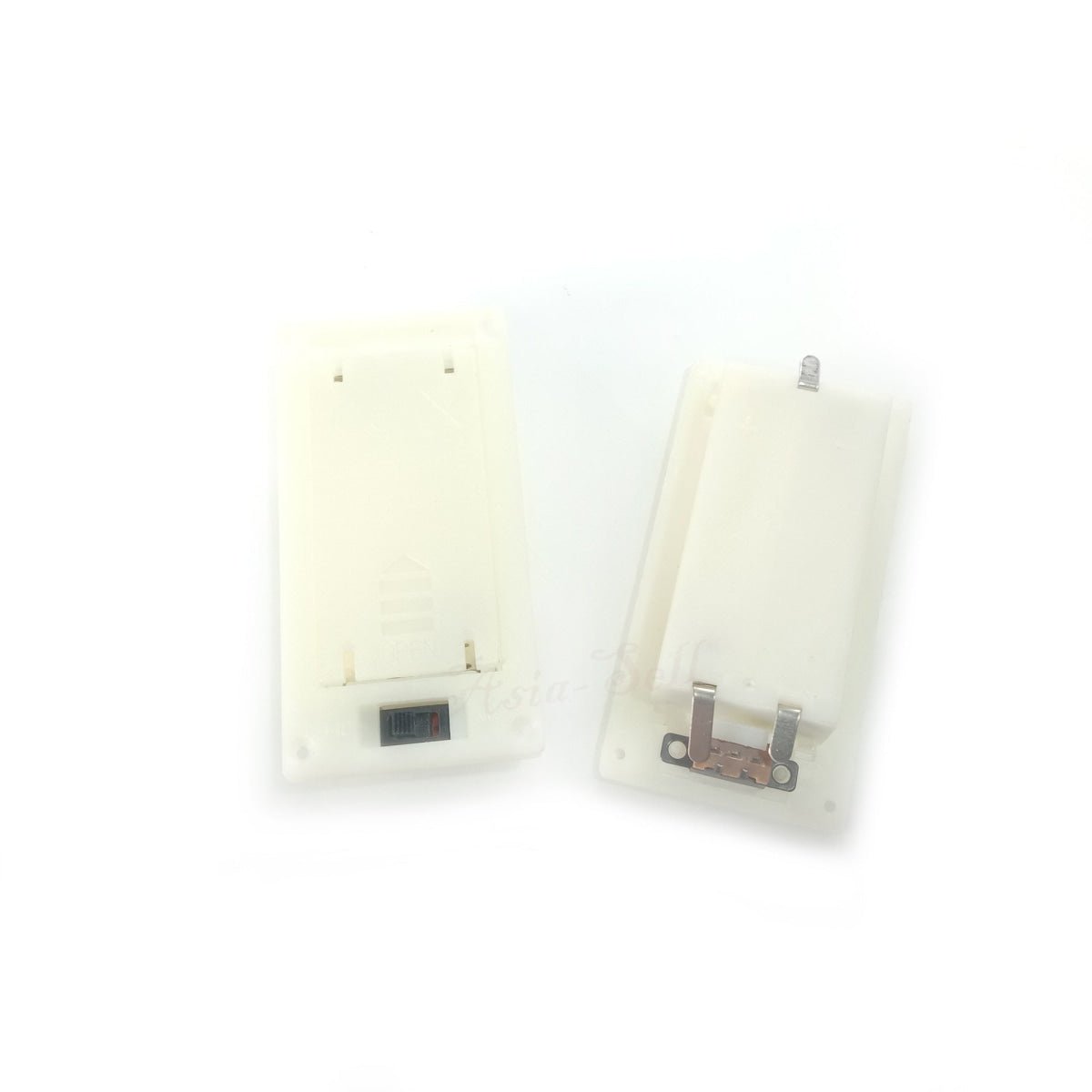 1pcs 3xAAA White Battery Holder Panel Mount Case with Tabs Switch Lid - - Asia Sell