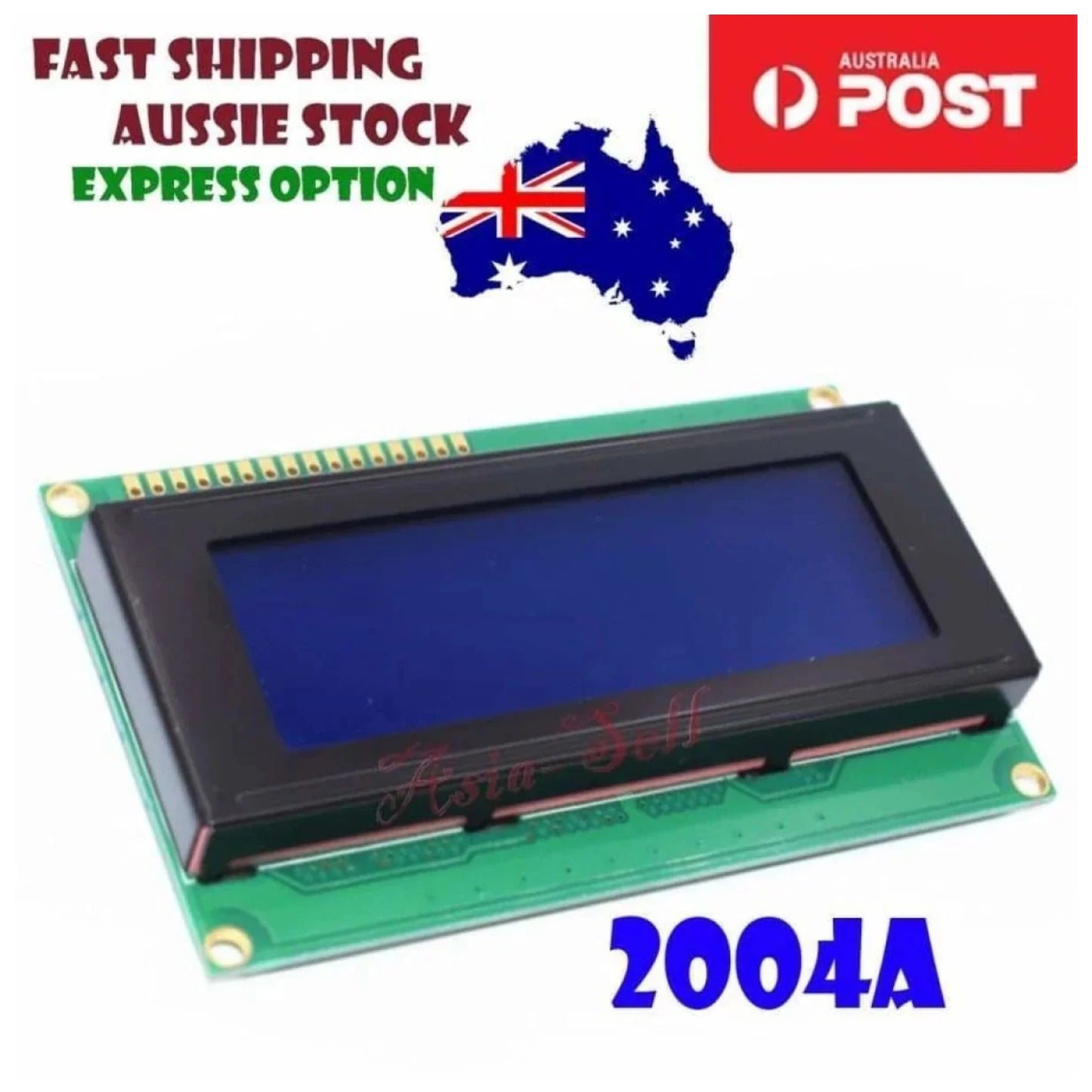 1pcs BLUE LCD 20x4 2004A Display Module Controller Backlight Screen - - Asia Sell