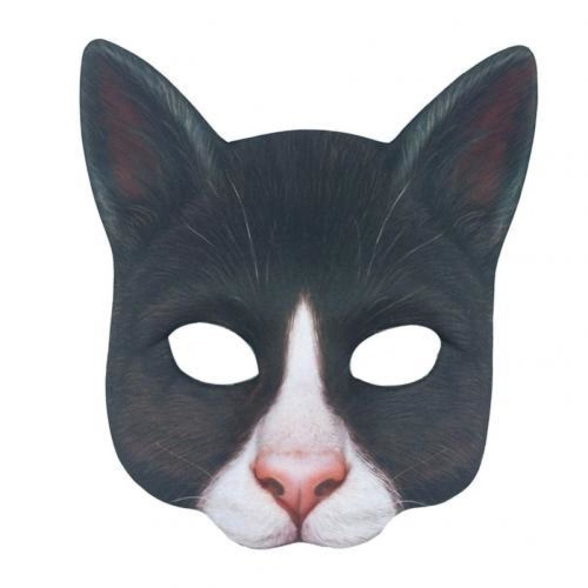 1pcs Cat Mask Halloween Children Half Face Party Props Animal Costume Party Animal Masks - F - Asia Sell