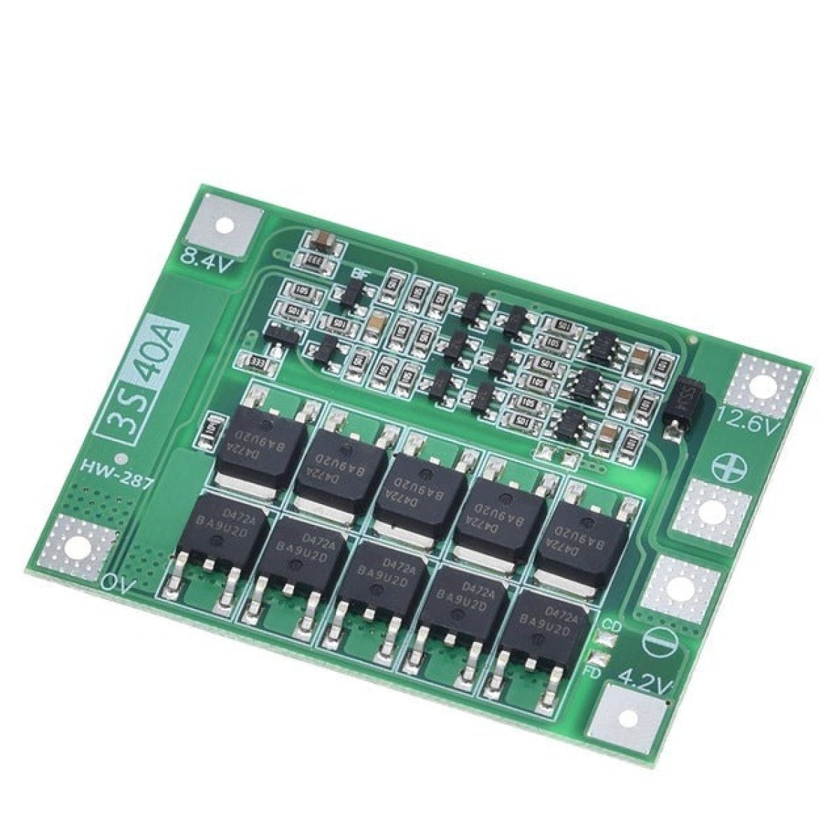 1pcs or Set 3S 4S 40A 60A Li-ion Lithium Battery Charger Protection Board 18650 BMS For Drill Motor Enhance Balance 11.1V 12.6V/14.8V 16.8V - 3S 40A Enhance - Asia Sell