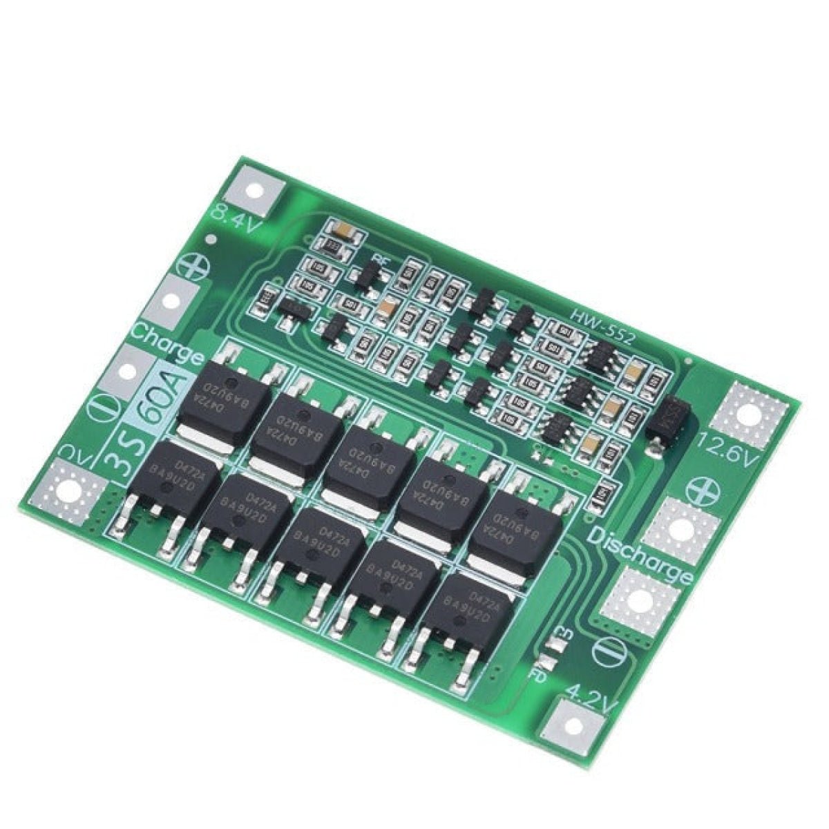 1pcs or Set 3S 4S 40A 60A Li-ion Lithium Battery Charger Protection Board 18650 BMS For Drill Motor Enhance Balance 11.1V 12.6V/14.8V 16.8V - 3S 60A Enhance - Asia Sell