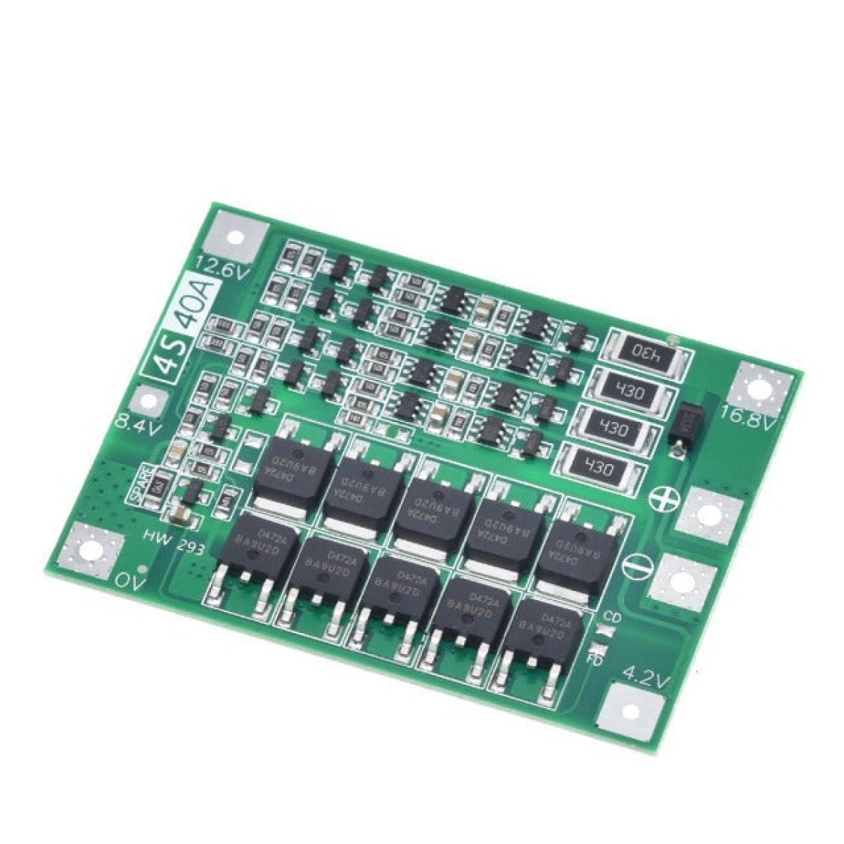 1pcs or Set 3S 4S 40A 60A Li-ion Lithium Battery Charger Protection Board 18650 BMS For Drill Motor Enhance Balance 11.1V 12.6V/14.8V 16.8V - 4S 40A Balance - Asia Sell