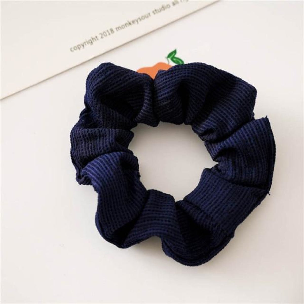 1pcs Scrunchy Scrunchie Elastic Handmade Hair Band Ponytail Brown Pink Black Coffee - light coffee - Asia Sell