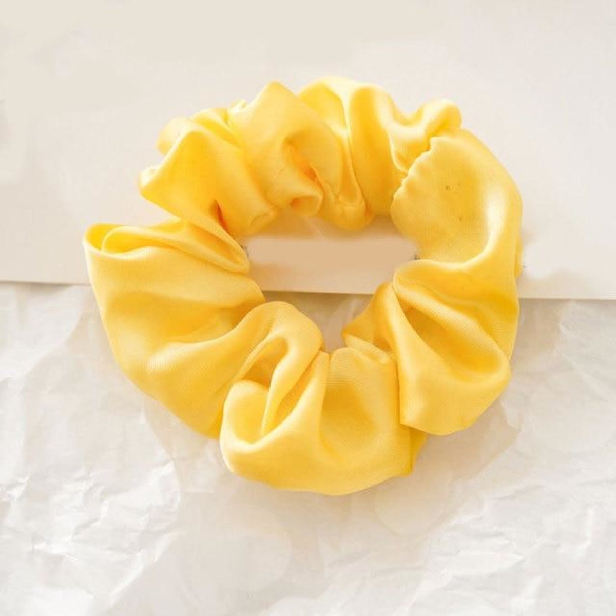 1pcs Scrunchy Scrunchie Elastic Handmade Hair Band Ponytail Brown Pink Black Coffee - Brown - Asia Sell