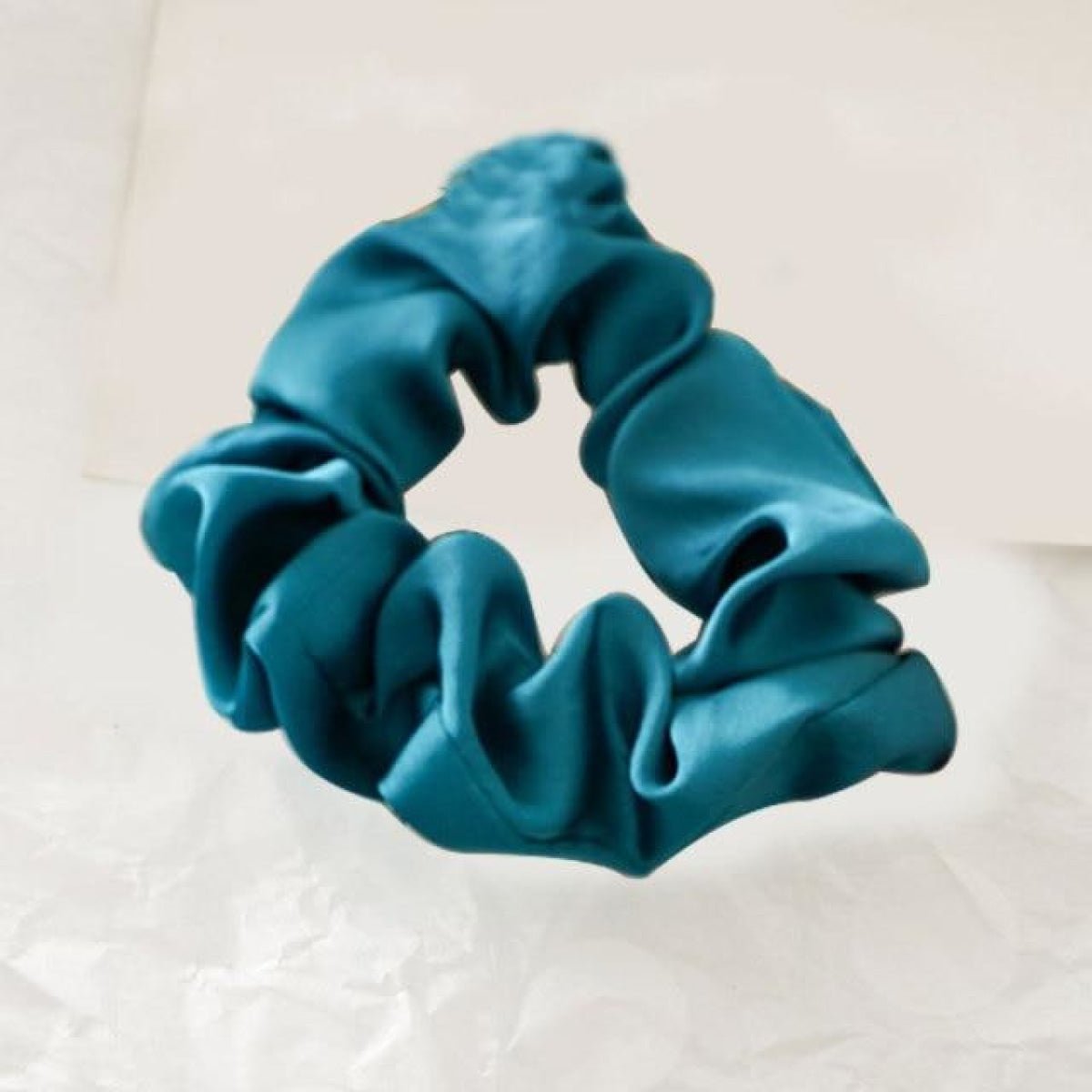 1pcs Scrunchy Scrunchie Elastic Handmade Hair Band Ponytail Brown Pink Black Coffee - light coffee - Asia Sell