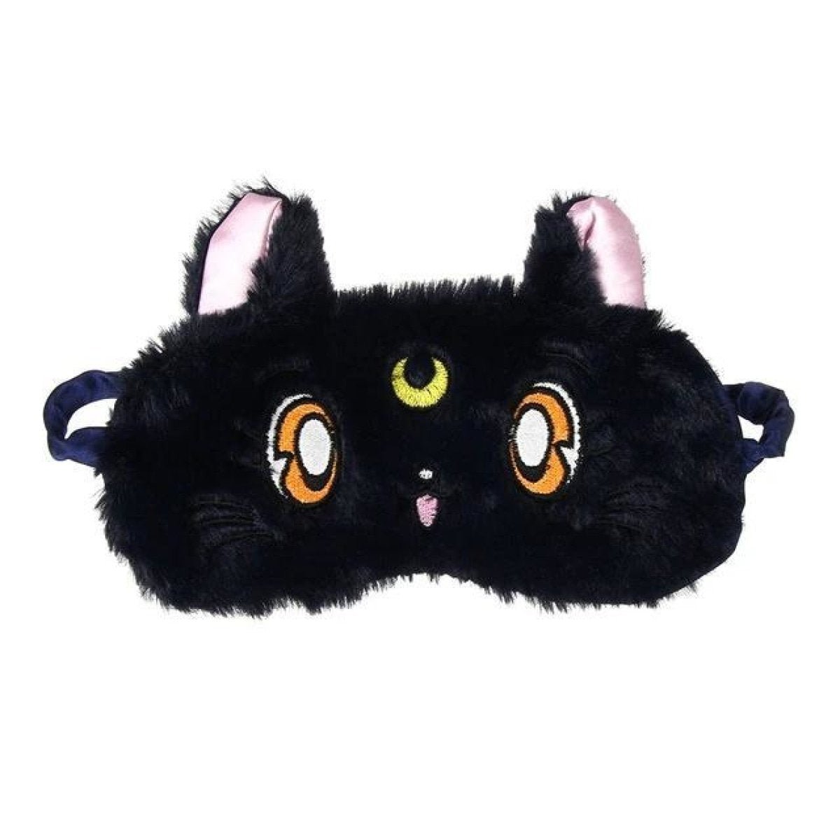 1pcs Soft Padded Animal Sleeping Mask Sleep Eye Cat Mask Eye Shade - Black - Asia Sell