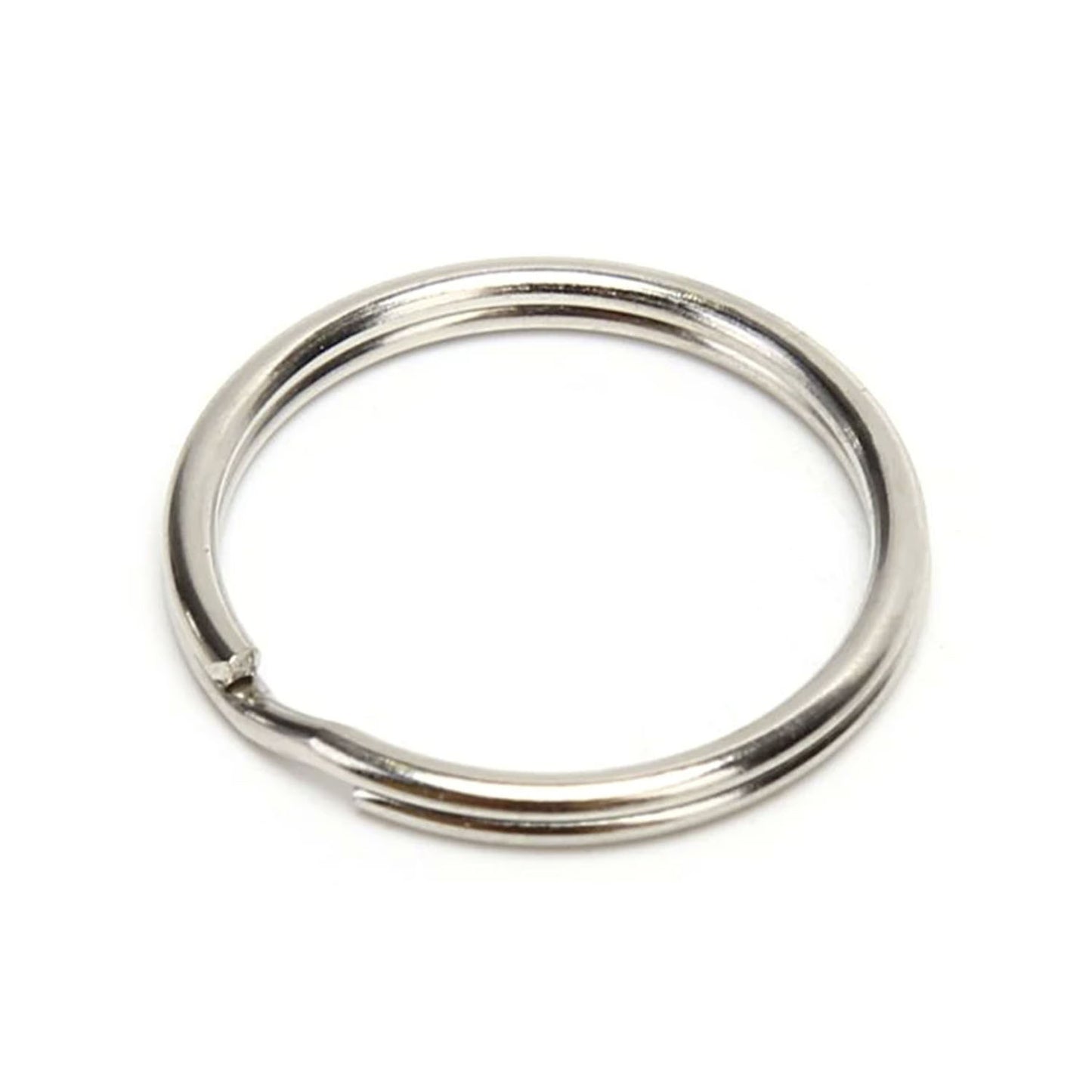 2-50pcs 1.5x25mm Metal Key Ring Holder Split Rings Keyring Keychain Key Chain - Asia Sell