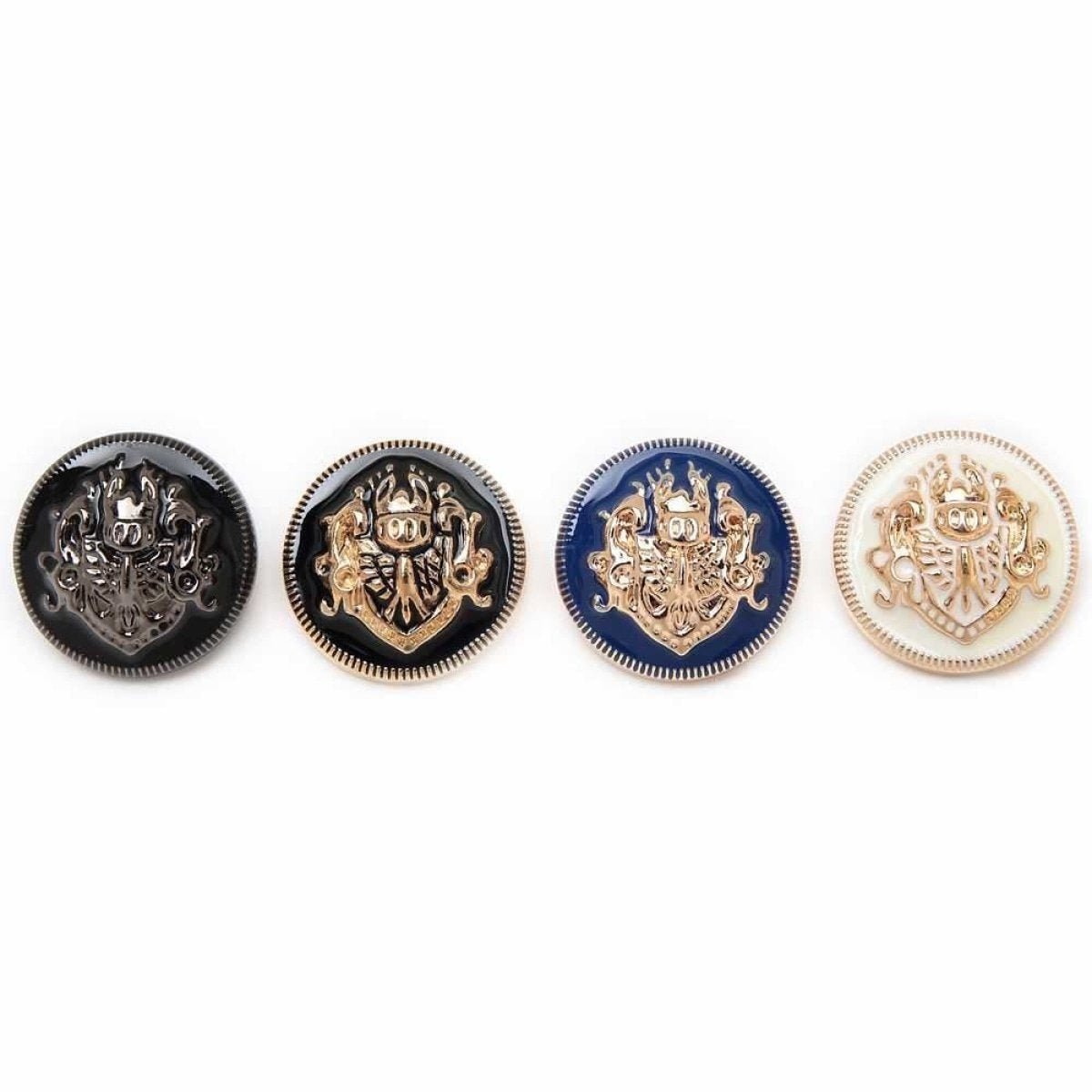 2-6pcs Lion Brooch for Jacket Blazer Uniform Sport Coat Clothing 10-25mm Metal - 6pcs Mixed Set 15mm - Asia Sell