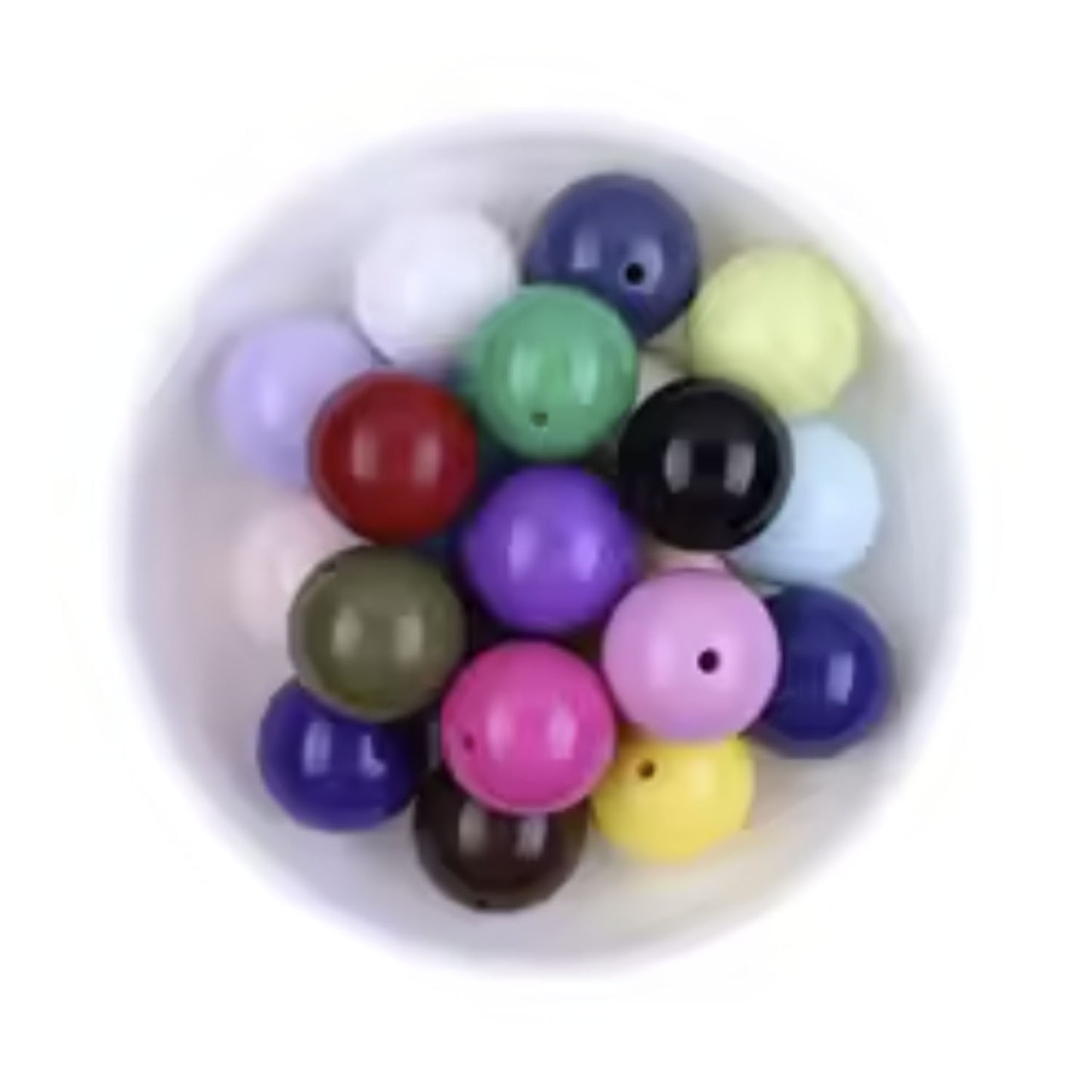 20-200pcs Fashion Jewellery Round Resin Printed Beads | 10mm Multicoloured | Asia Sell