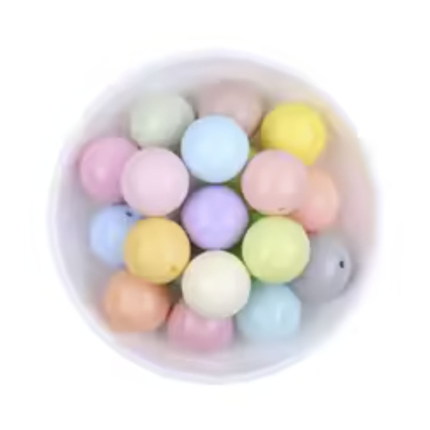 20-200pcs Fashion Jewellery Round Resin Printed Beads | 16mm Pastel | Asia Sell