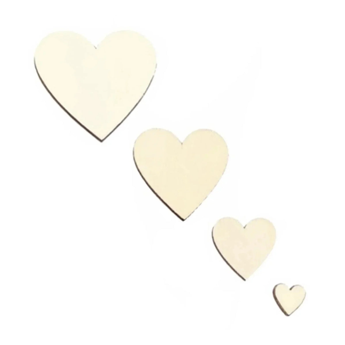 20-400PCS Wooden Hearts 10mm 20mm 30mm 40mm 50mm 60mm 80mm 100mm DIY Love Craft Wood