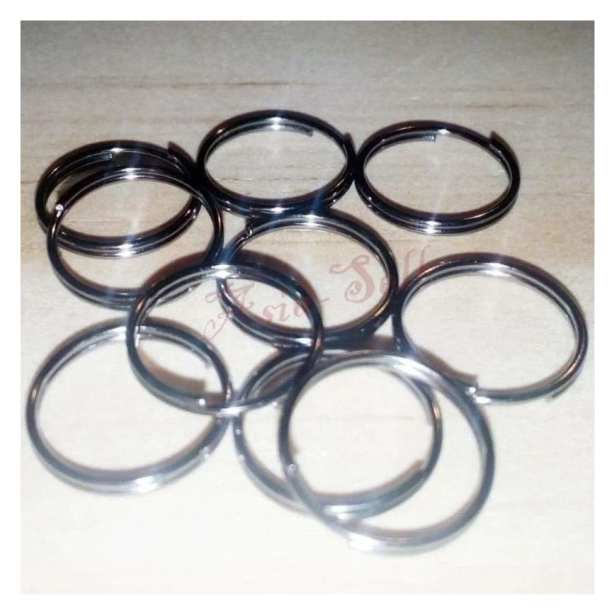 200pcs 10mm Dark Silver/Black Split Key Rings Small Keyrings Keys Double Loops Fashion - - Asia Sell