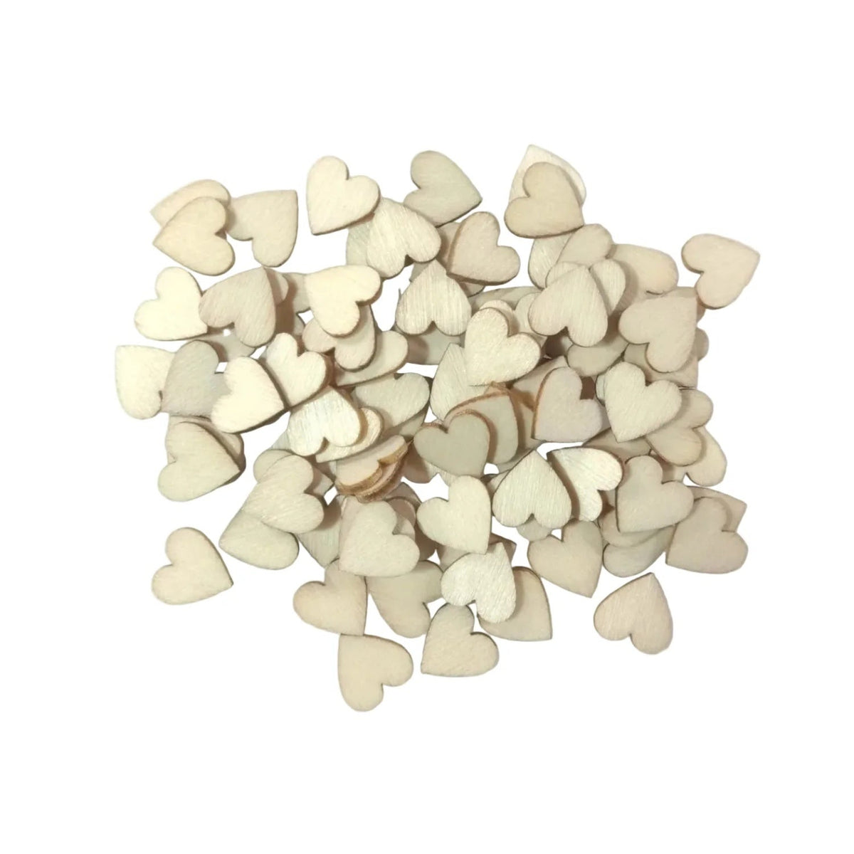 200pcs 10mm Wooden Love Hearts DIY Craft Wood Scrapbooking - - Asia Sell