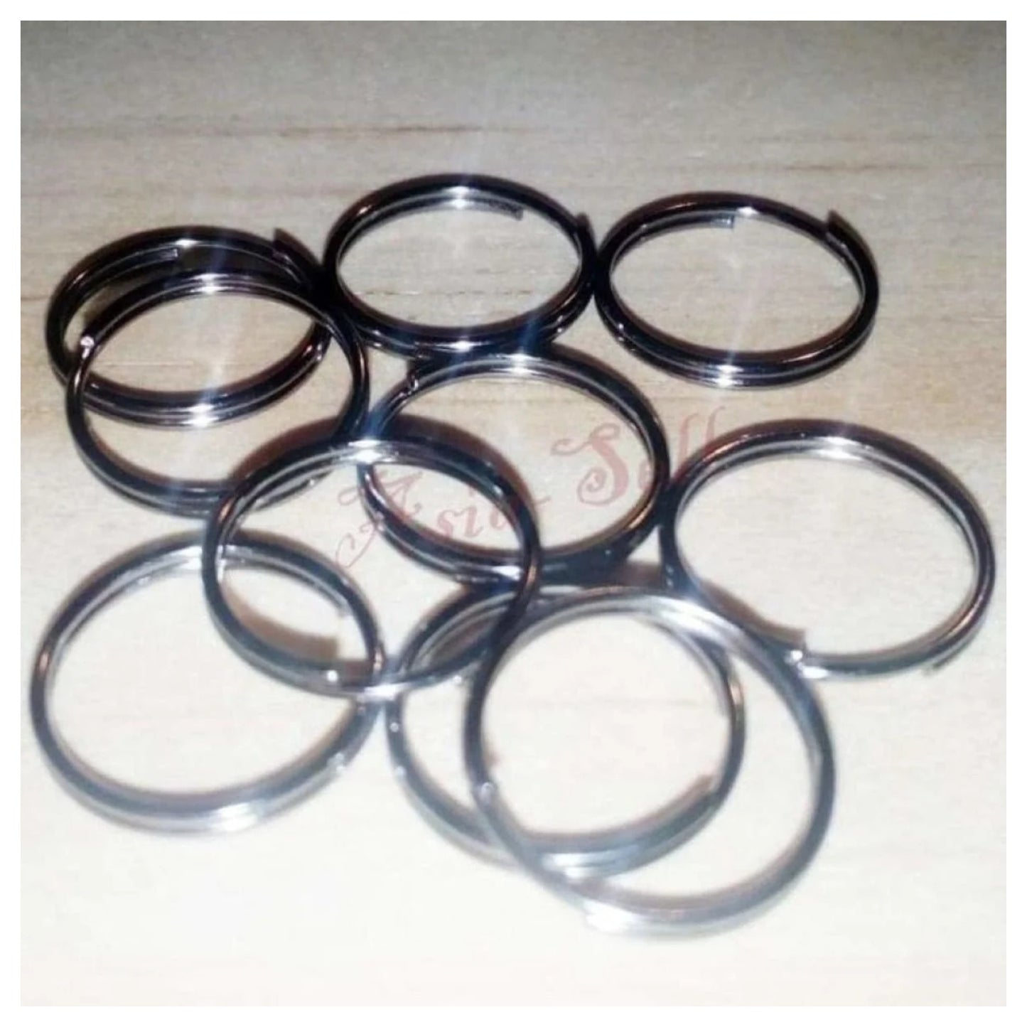 200pcs 12mm Dark Silver/Black Split Key Rings Small Keyrings Keys Double Loops Fashion - - Asia Sell