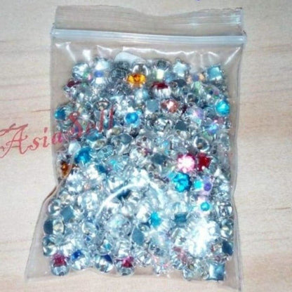 200pcs 4mm ss16 Glass Silver Rhinestones Crystals Clothing Sewing Accessories - Asia Sell