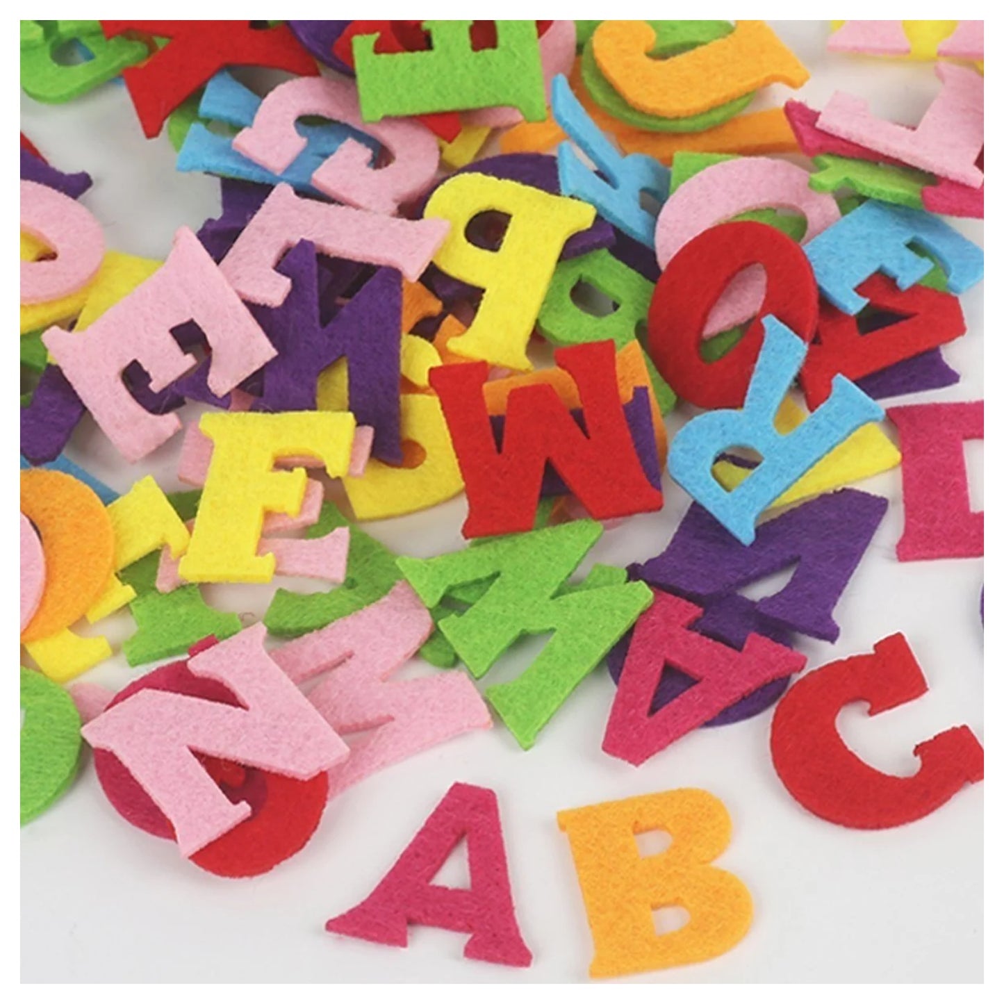 200pcs Fabric Felt Letters Numbers Alphabet Craft Cloth Patch For Sewing Dolls Scrapbook Shape - Letters - Asia Sell