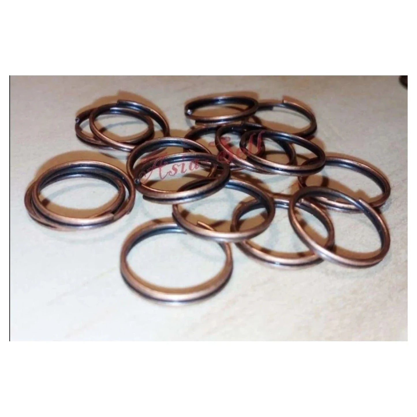 200x 10mm Bronze Split Key Rings Small Keyrings Keys Double Loops Fashion - - Asia Sell