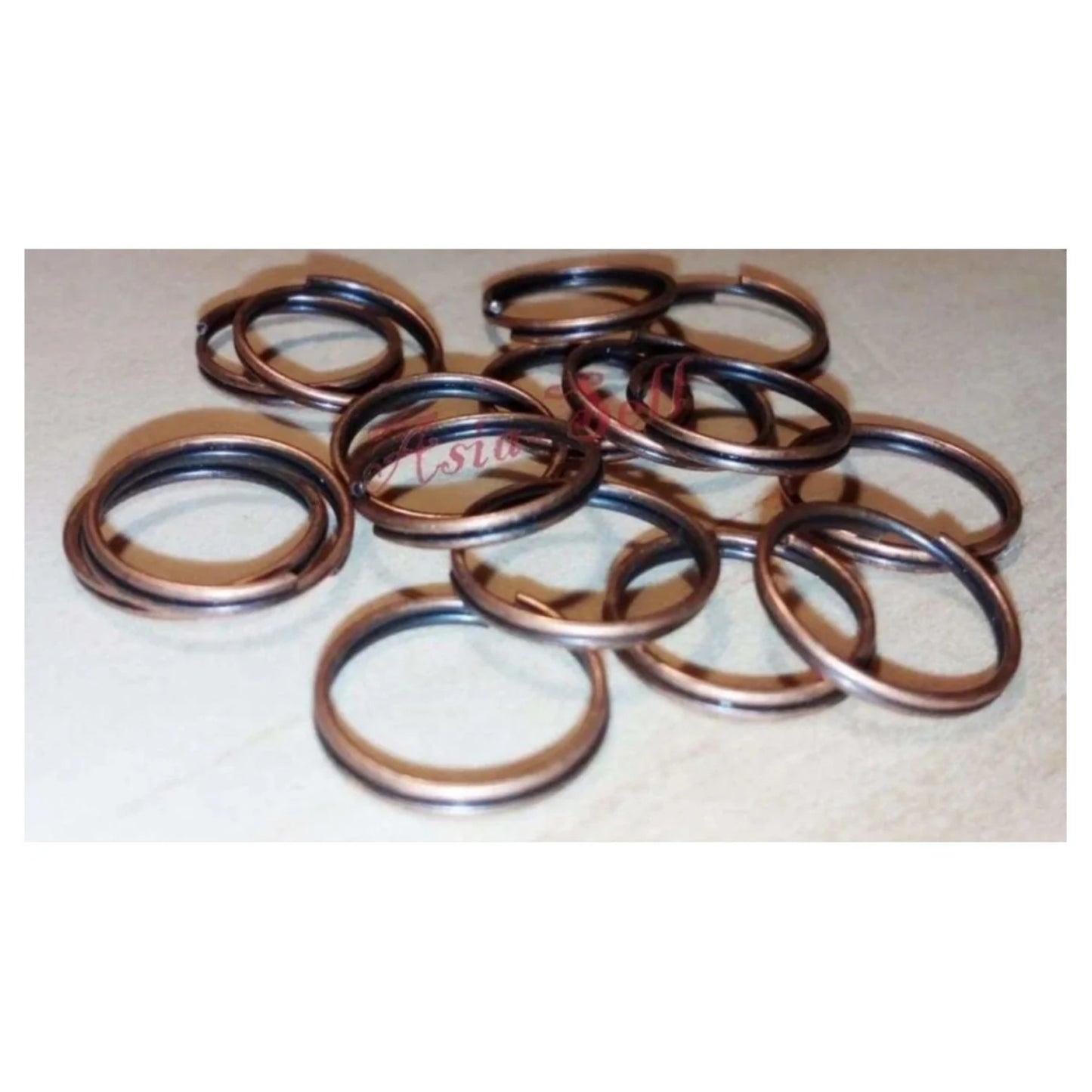 200x 10mm Copper Split Key Rings Small Keyrings Keys Double Loops Fashion - - Asia Sell