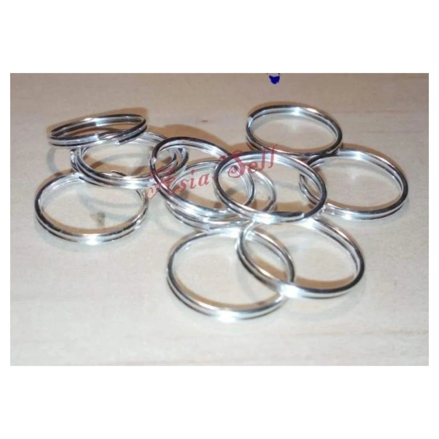 200x 6mm Light Silver Split Key Rings Small Keyrings Keys Double Loops Fashion - - Asia Sell