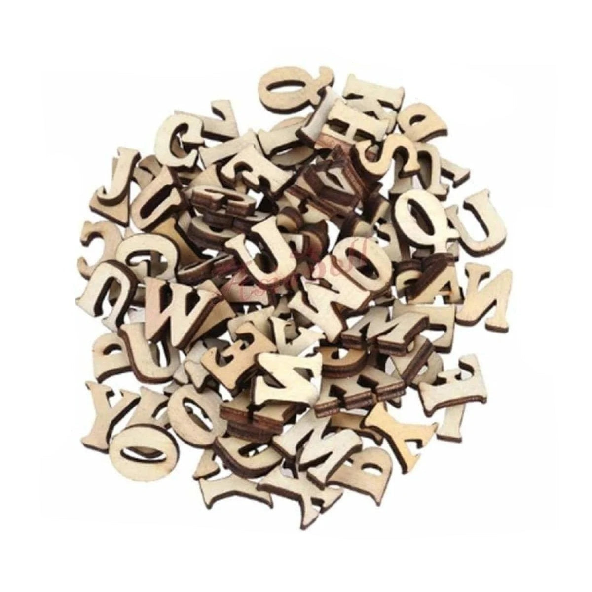200x Letters 14mm Wooden DIY Craft Wood Alphabet Letters Lettering - - Asia Sell