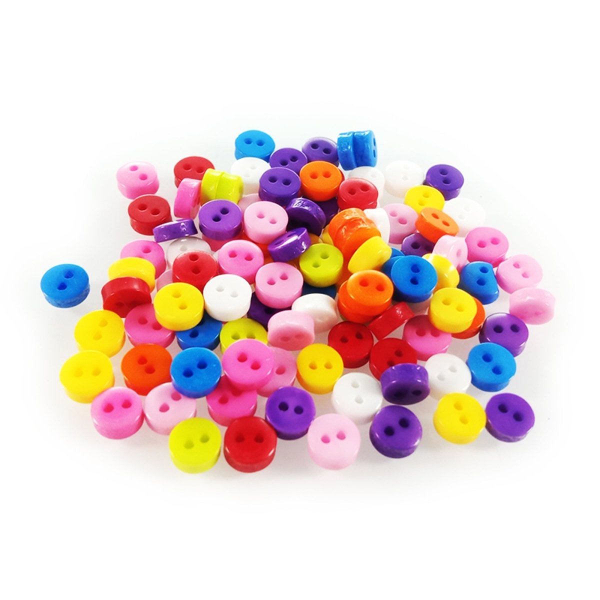 20/100/1000/2000/5000pcs Stars Flowers Shaped 6mm Buttons Kid's Clothing Sewing Mixed Shapes Crafts - 6mm Round Set 2 - 20 - Asia Sell