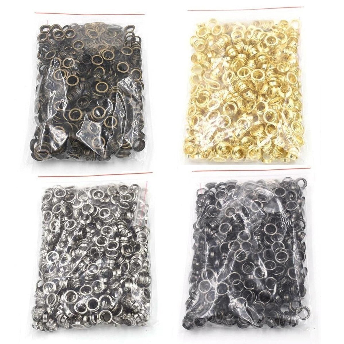 20pcs 10mm 12mm 14mm 17mm 20mm Eyelets Rivets Metal Buttonholes Buckle Clothing Buttons Bronze Chrome Gold Silver Grey Gun Metal Craft - 10mm Bronze - Asia Sell