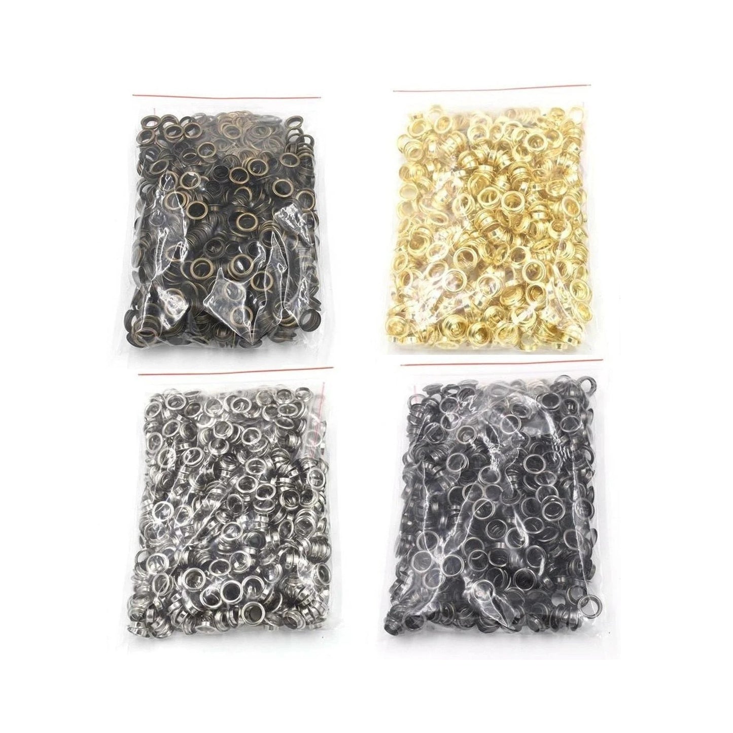 20pcs 10mm 12mm 14mm 17mm 20mm Eyelets Rivets Metal Buttonholes Buckle Clothing Buttons Bronze Chrome Gold Silver Grey Gun Metal Craft - 10mm Bronze - Asia Sell
