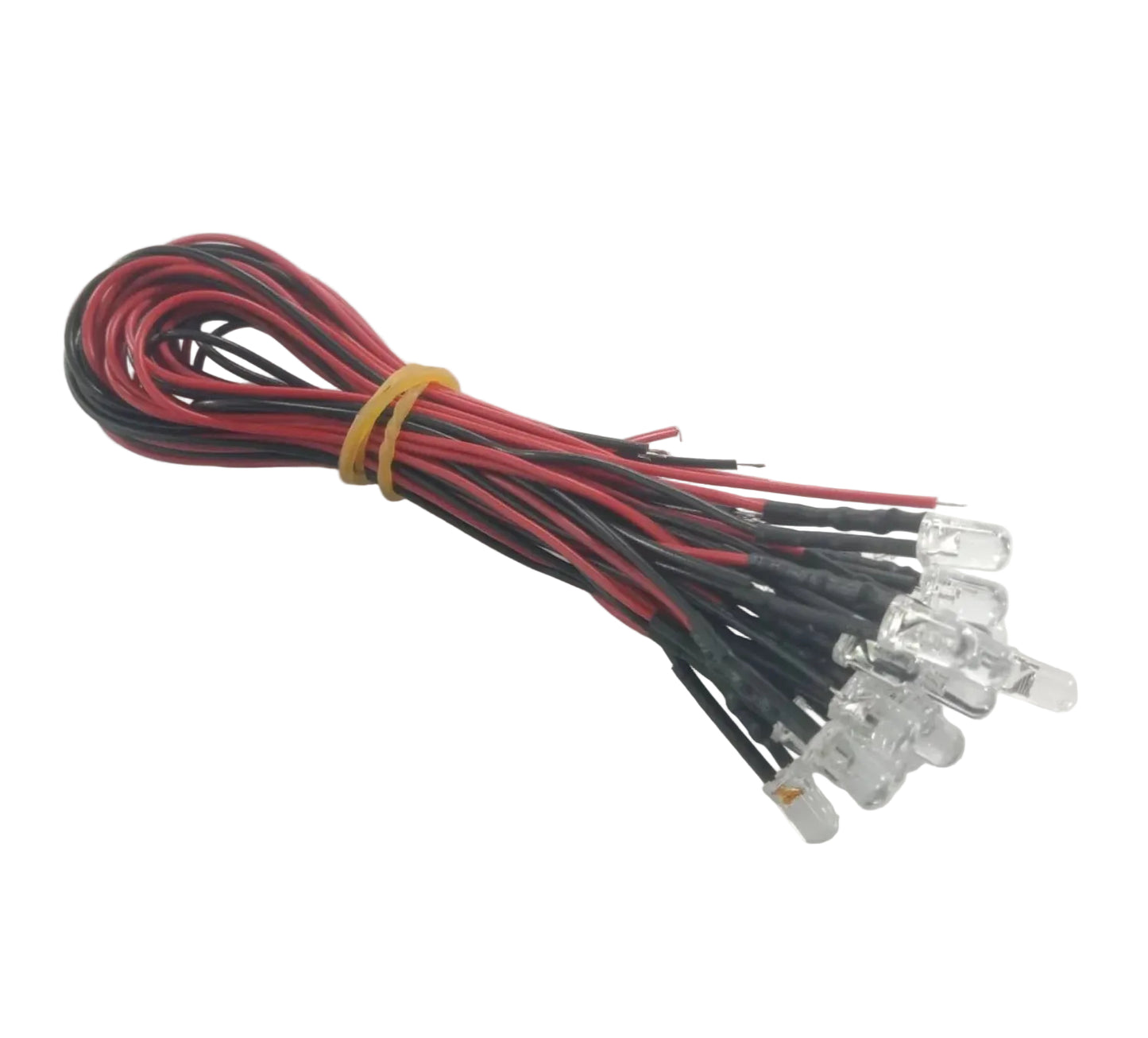 20pcs 12V 5mm Wired LED White Blue Green UV Red Yellow Pink RGB 8000MCD LED - UV - Asia Sell