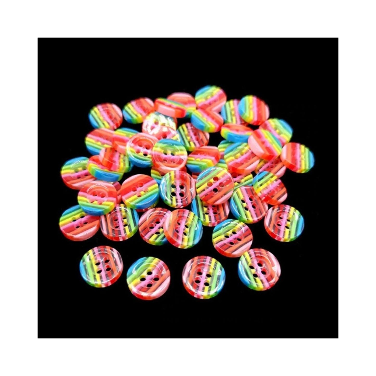 20pcs 13mm 2 Hole Buttons Pattern Multicoloured Children's Clothing - - Asia Sell
