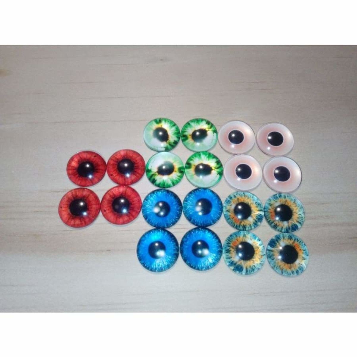 20pcs 16mm Eyeballs Glass Dolls Eyes Eye Balls Crafts DIY Doll - - Asia Sell