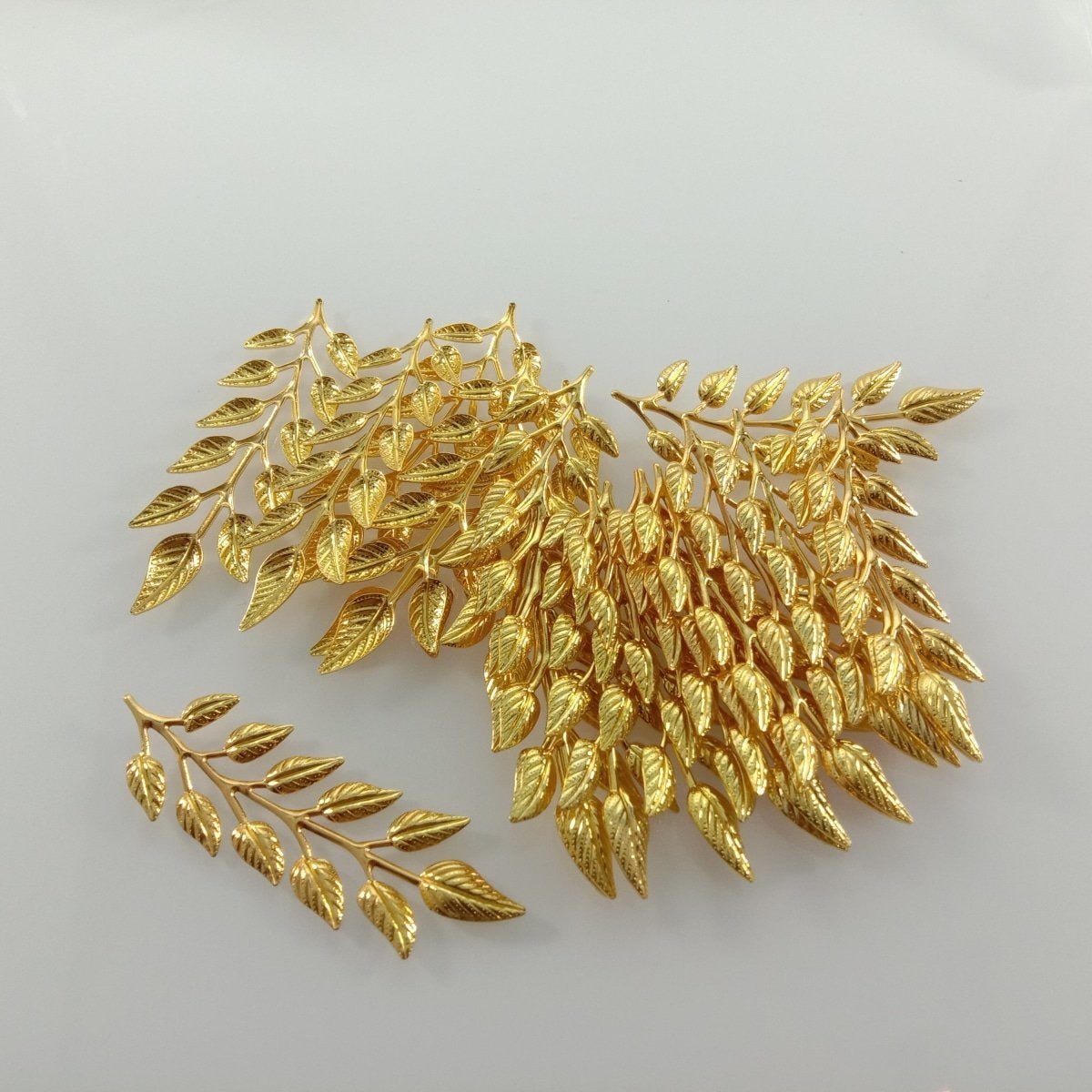 20pcs 19x64mm Gold Bronze Brass Silver Colour Leaf Leaves Charm Pendant Jewellery Making Craft DIY - Brass - Asia Sell