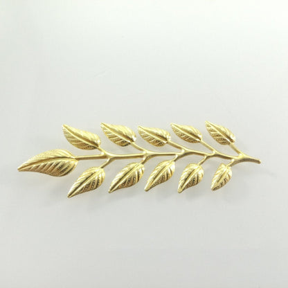 20pcs 19x64mm Gold Bronze Brass Silver Colour Leaf Leaves Charm Pendant Jewellery Making Craft DIY - Brass - - Asia Sell