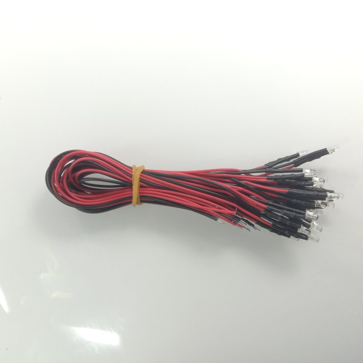 20pcs 3mm 12V Wired LEDs White Blue Green UV Red Yellow Pink Cables Orange LED - UV - Asia Sell