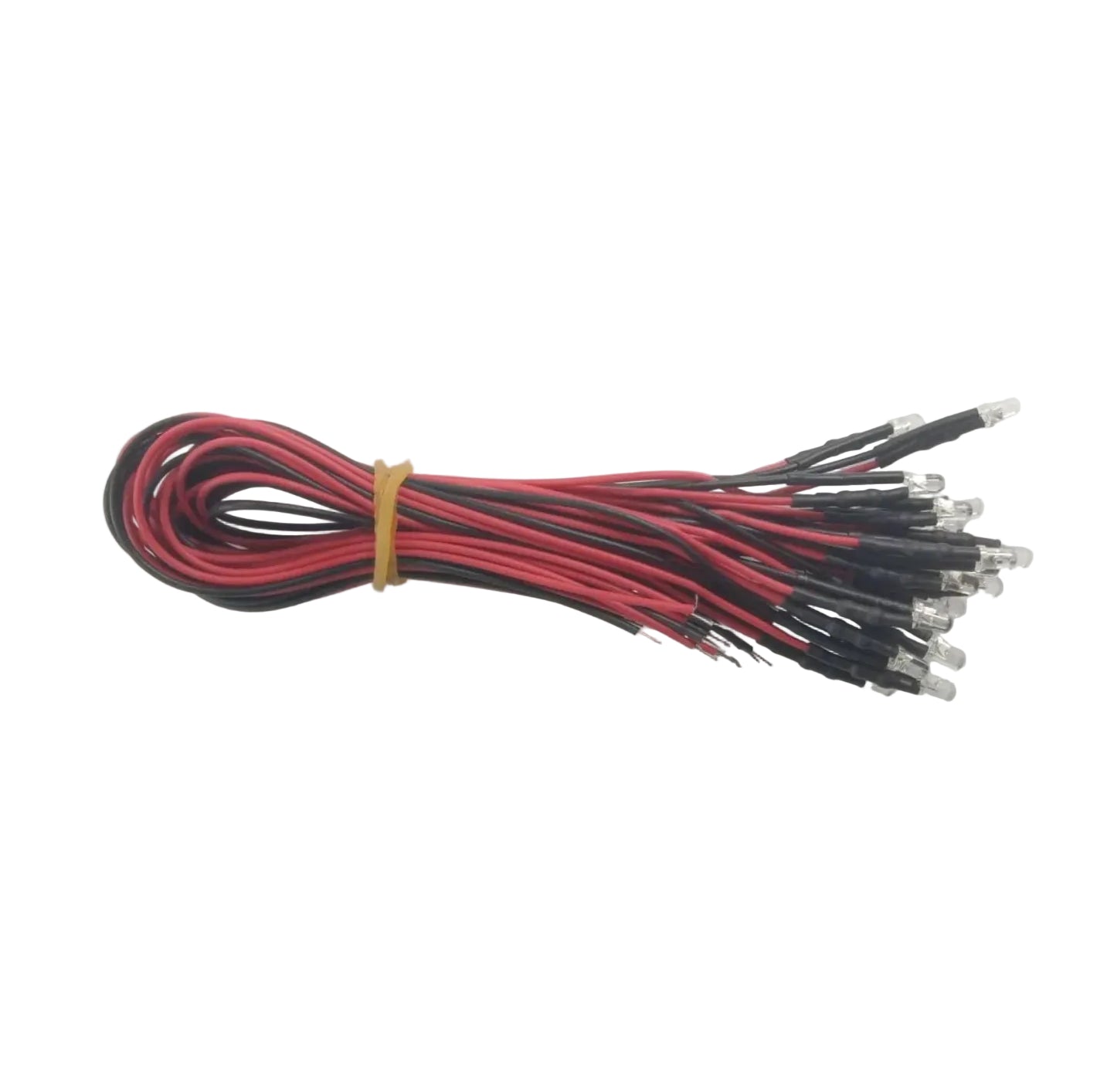 20pcs 3mm 12V Wired LEDs White Blue Green UV Red Yellow Pink Cables Orange LED - UV - Asia Sell