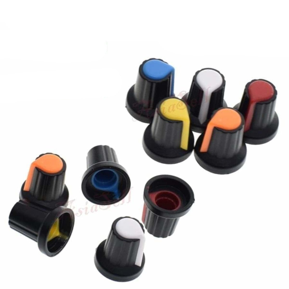 20pcs Potentiometer Knob Cap 15X17mm 6mm Shaft Hole Multicolour AG2 WH148 - - Asia Sell