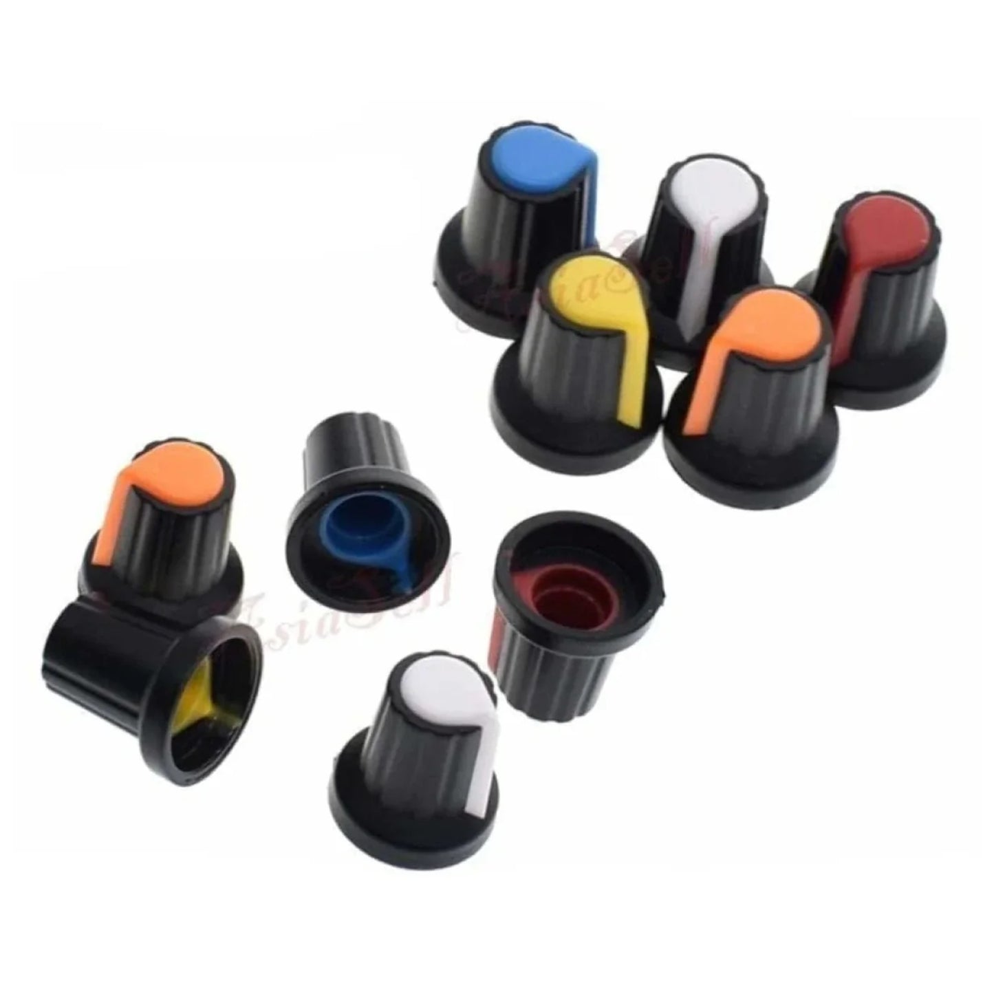20pcs Potentiometer Knob Cap 15X17mm 6mm Shaft Hole Multicolour AG2 WH148 - - Asia Sell