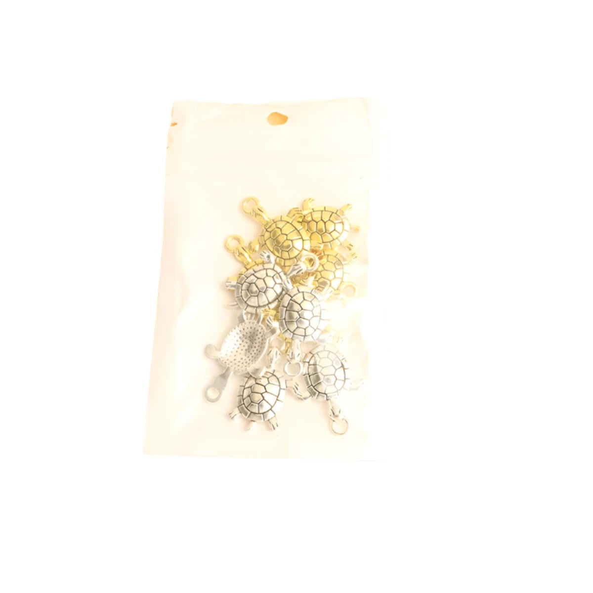 10pcs Retro Turtle Shape Alloy Charms for Necklace Earrings Animal Pendants for DIY