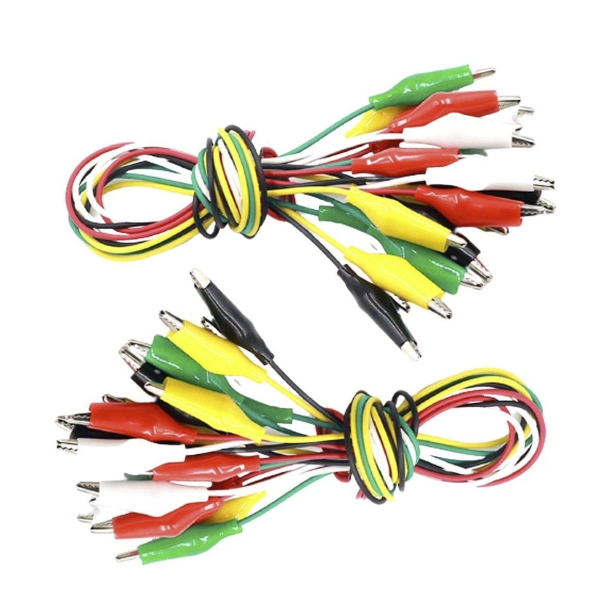 20x Alligator Clips 48cm Electrical DIY Test Leads Cables Double-Ended Crocodile - - Asia Sell