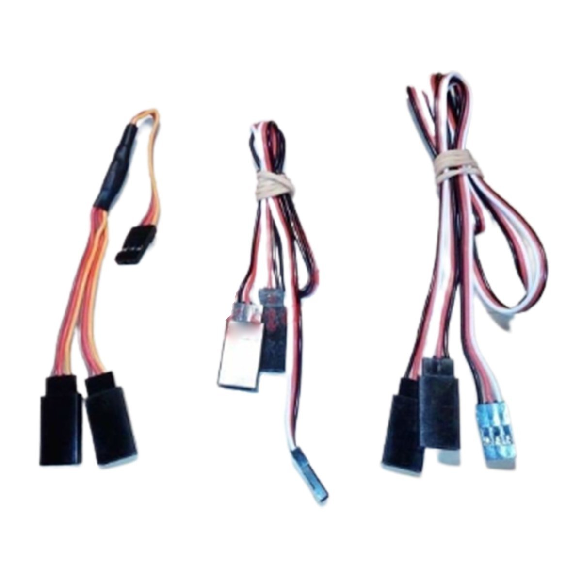 2/10pcs 100mm-500mm Servo Extension Cables RC Male Double Female Lead Y Splitter - 2pcs 100mm - Asia Sell