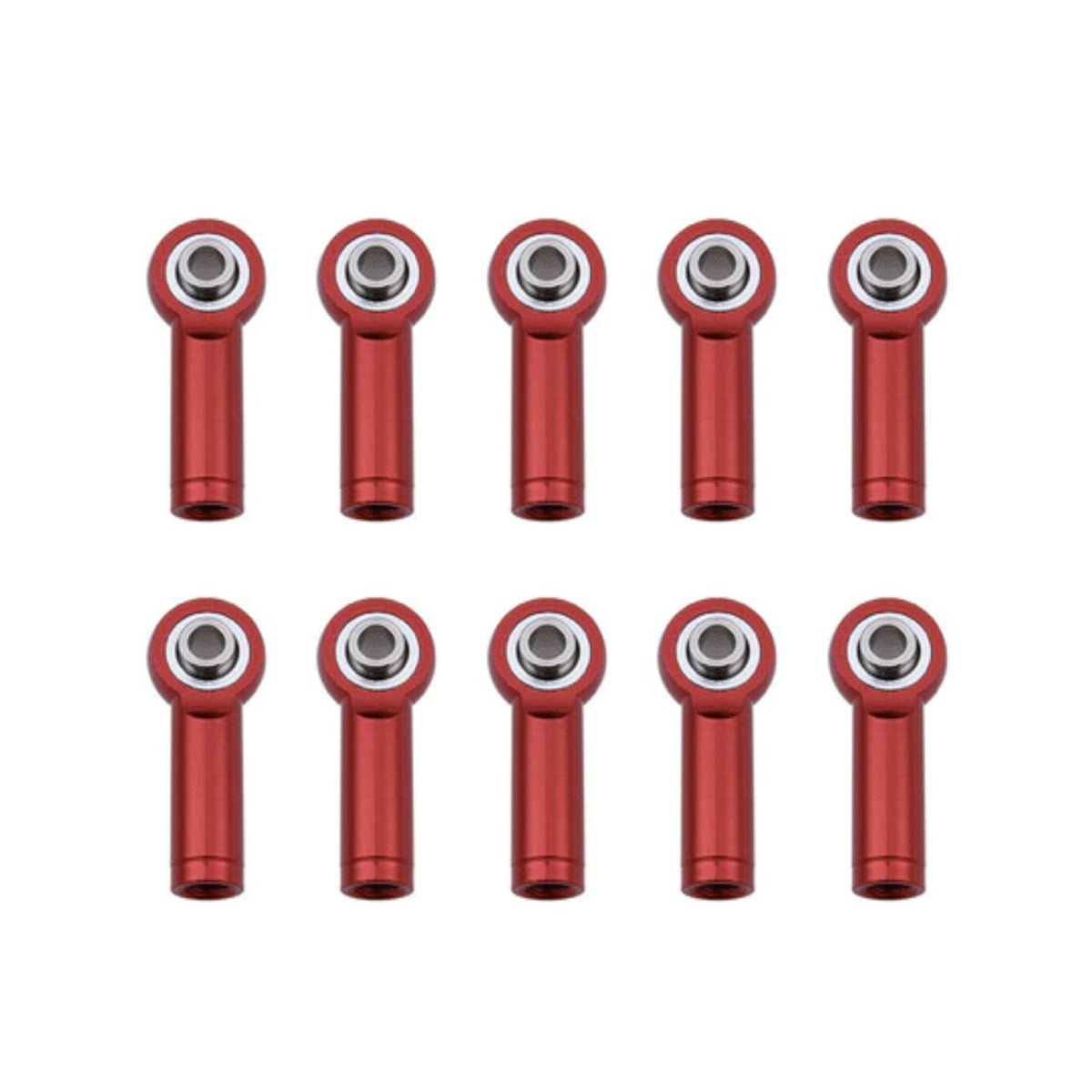 2/10pcs 25mm CW or CCW M4 Ball Head Link End Holder Tie Rod Red - 10pcs CW - Asia Sell