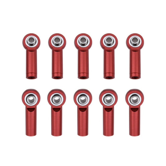 2/10pcs 25mm CW or CCW M4 Ball Head Link End Holder Tie Rod Red - 2pcs CW - - Asia Sell