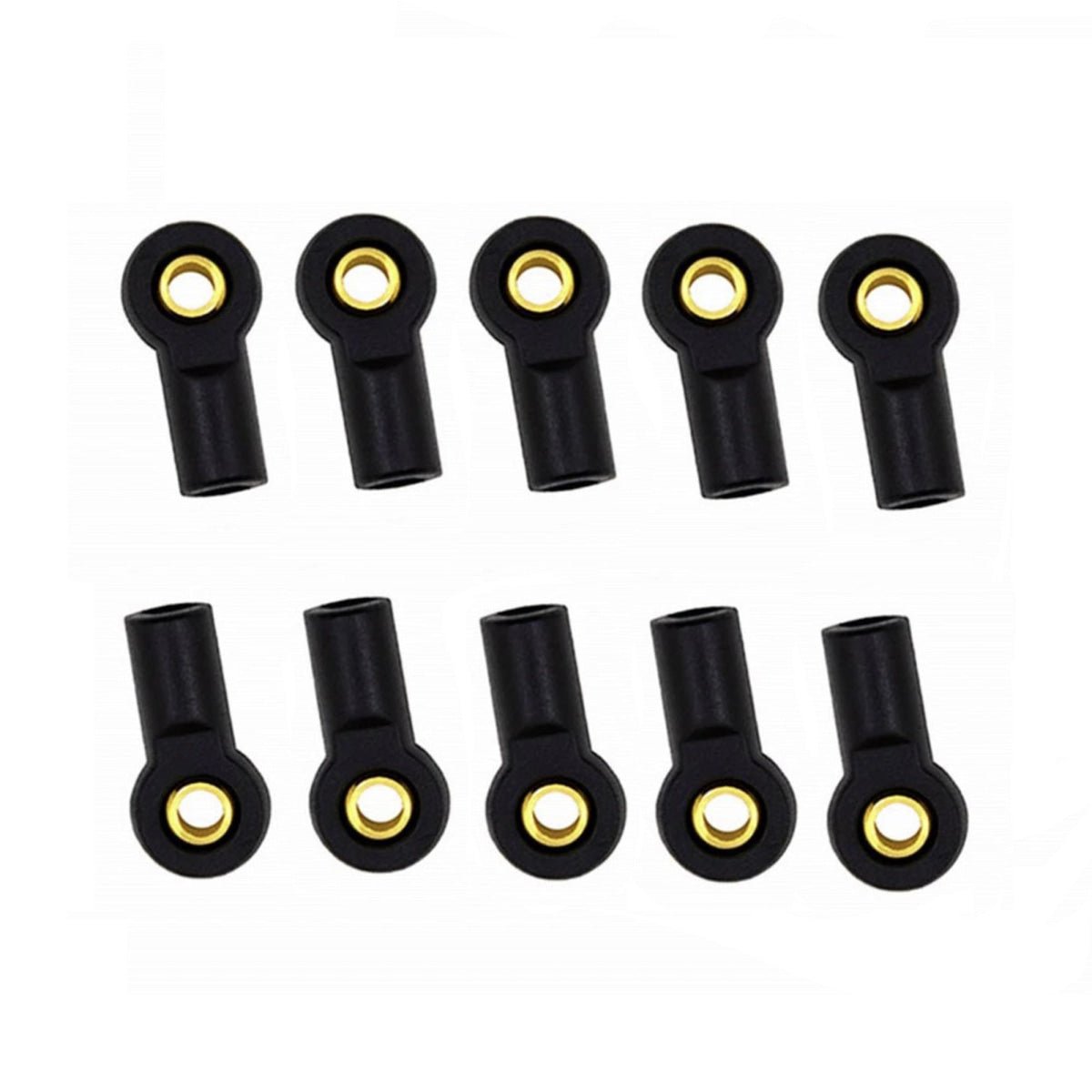 2/10x M3 Ball Head Plastic Link End Holder Tie Rod End Hole For RC Car Buggy Crawler Car 18mm - 10pcs - Asia Sell