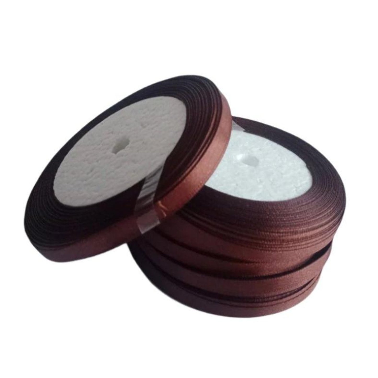 22m 6mm Polyester Ribbon for Crafts Bow Gift Wrapping Party Wedding Hair Christmas Decoration DIY - Dark Brown - Asia Sell